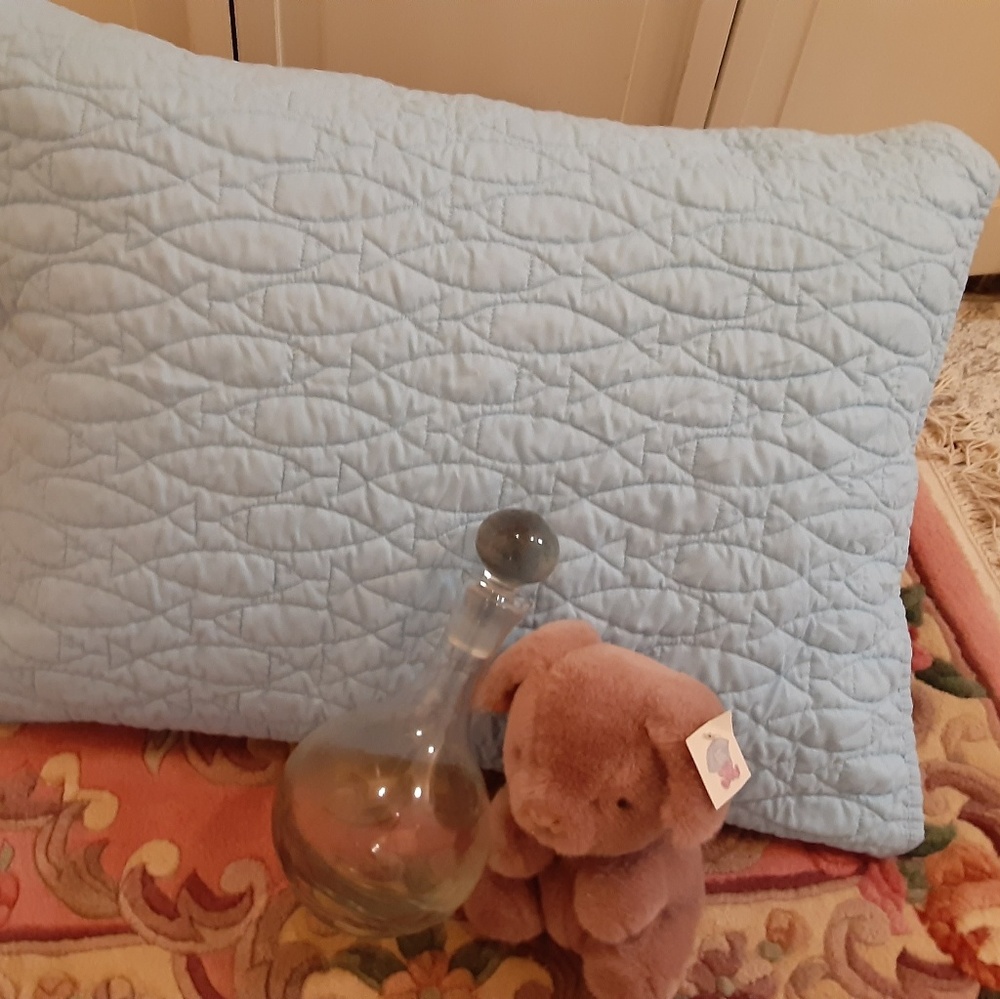 Wedgewood Jasper Blue Quilted Sham